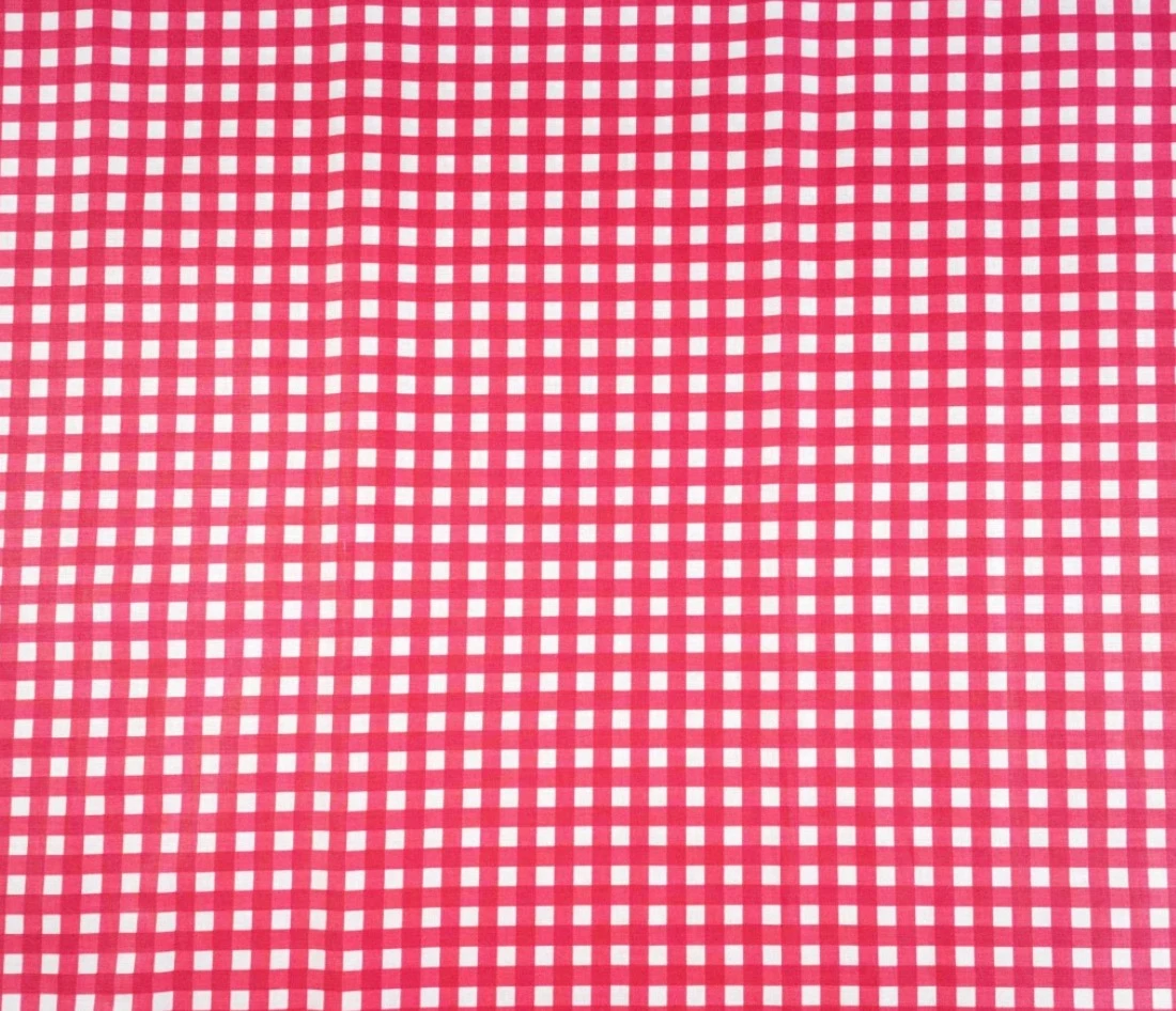 Tissu vichy rouge et blanc 50x80 cm